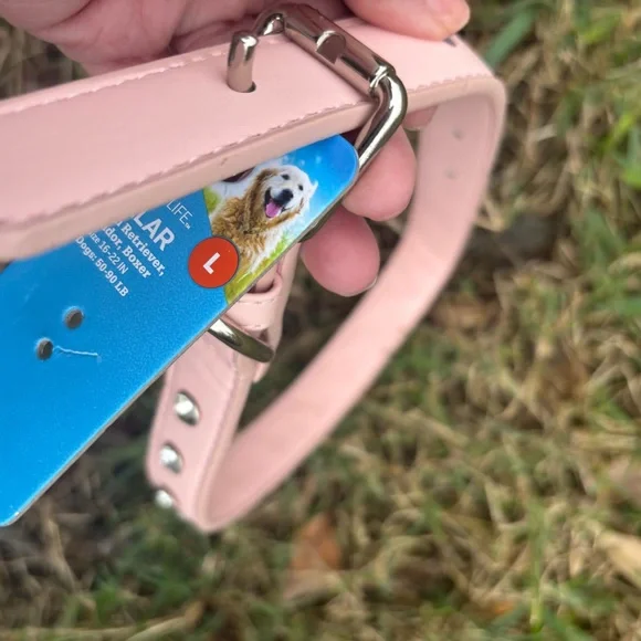 🎉NWT🎉 Pink Rhinestone Dog Collar Sz L - Picture 6 of 12